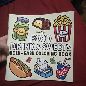 Kids Coloring Book - Food, Drink & Sweets